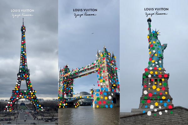 Louis Vuitton's latest AR project? Covering landmarks in dots